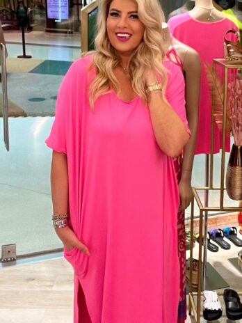 Vestido estilo Kaftan com aberturas