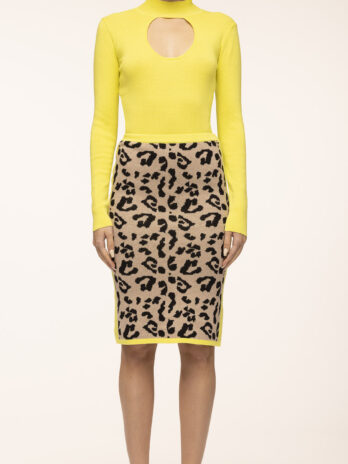 Saia Midi Animal Print