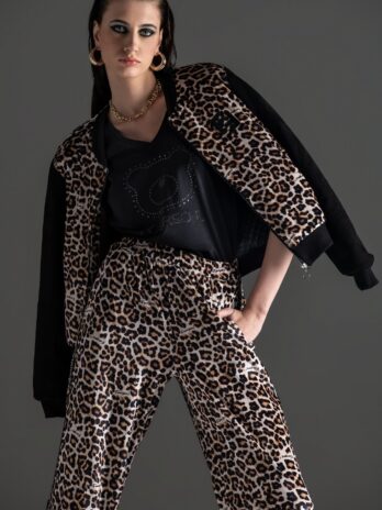 Bomber Veludo Animal Print